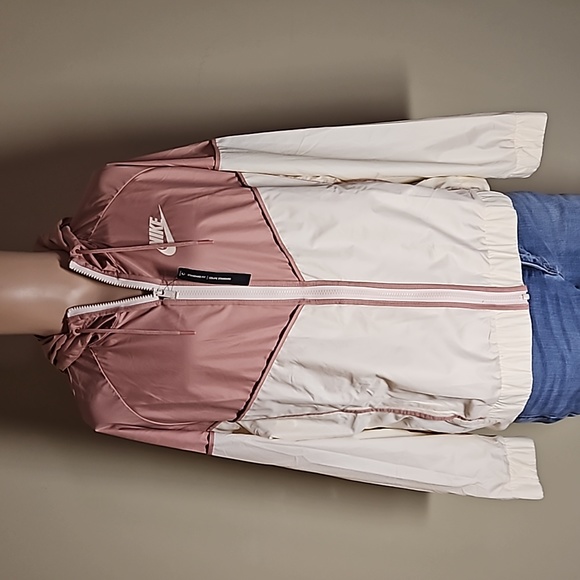 Nike zip up windbreaker hoodie - Picture 1 of 8